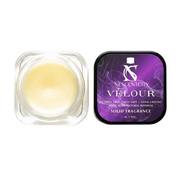 Nescentcity Velour solid cologne jar and lid