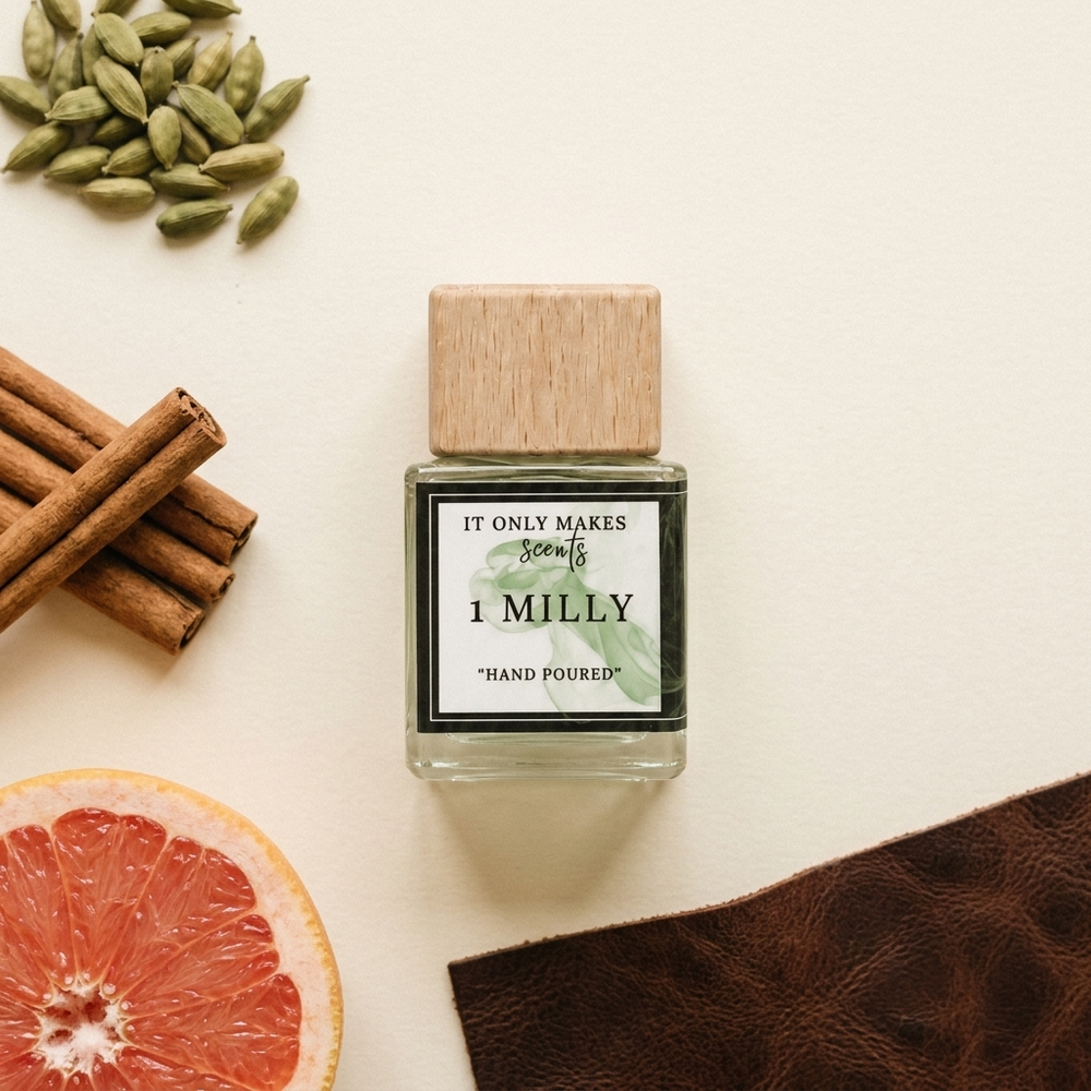1 Milly fragrance ingredients flat lay