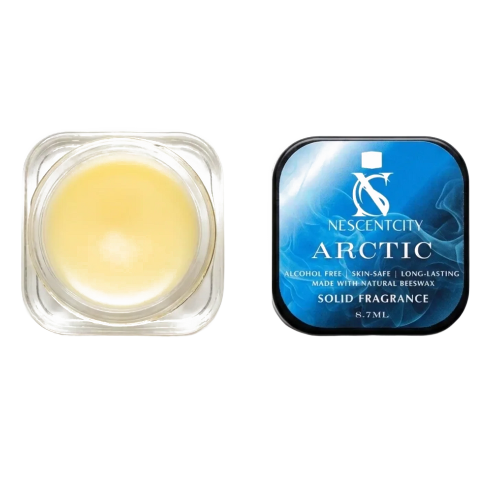 Nescentcity Arctic solid cologne jar and lid