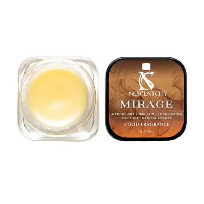 Nescentcity Mirage solid cologne jar and lid