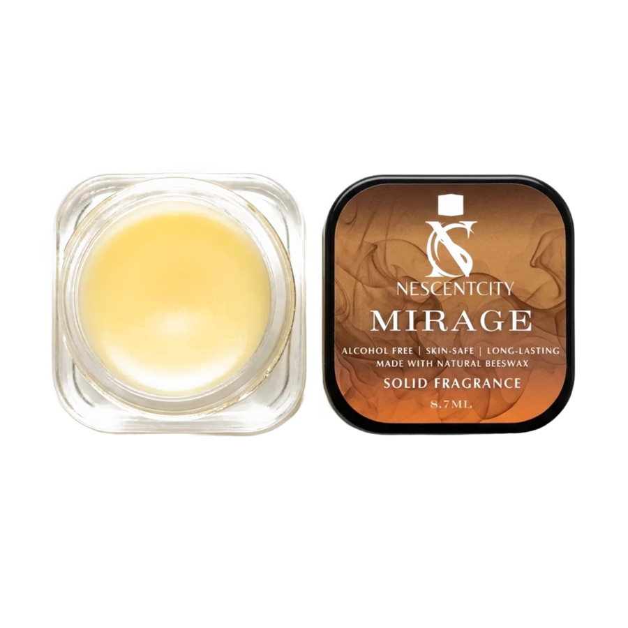 Nescentcity Mirage solid cologne jar and lid