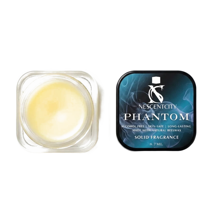 Nescentcity Phantom solid cologne jar and lid