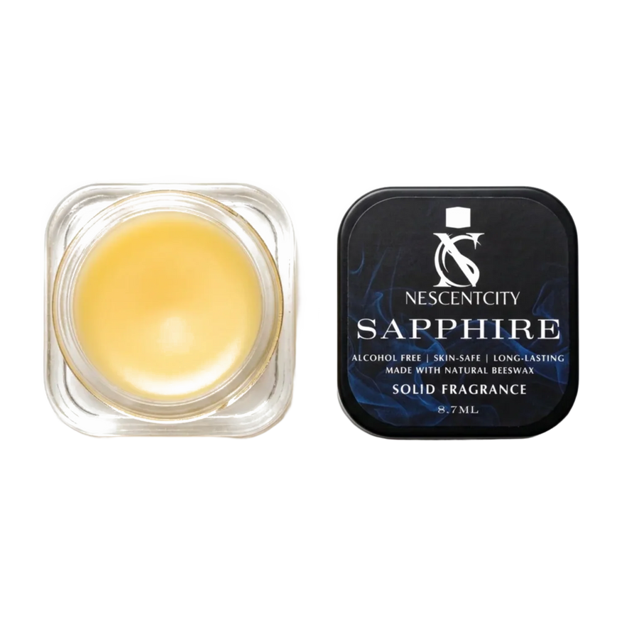 Nescentcity Sapphire solid cologne jar and lid